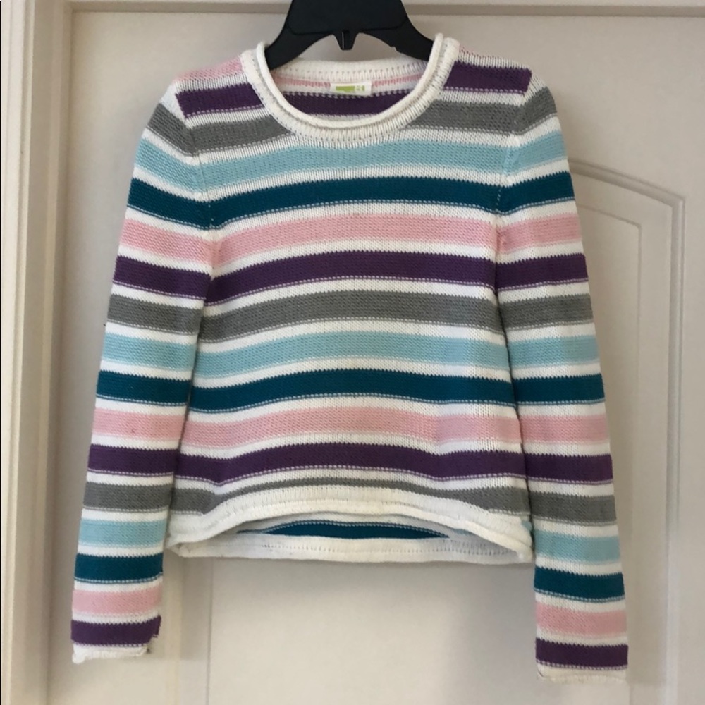 Crazy 8 Long Sleeve Striped Sweater, size 5-6